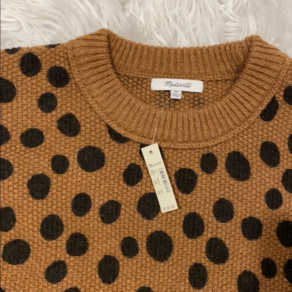 NEW • Madewell • Leopard Print Sweater Dress XS - Picture 5 of 5